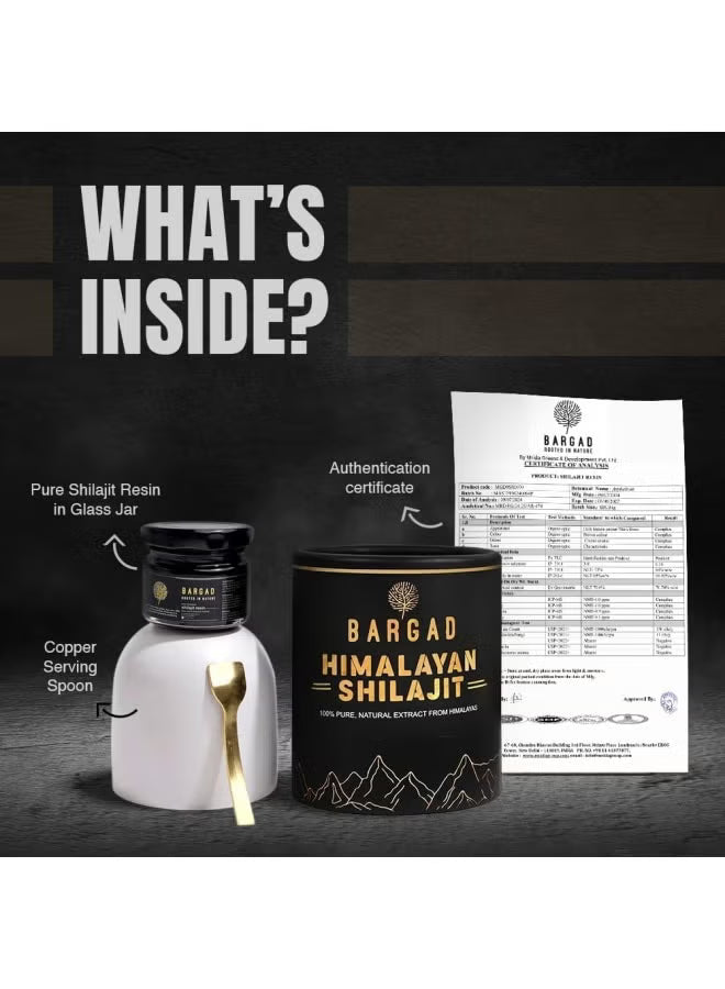 Jamalalhayat™ BARGAD Pure Himalayan Shilajit Resin High Potency For Men & Women